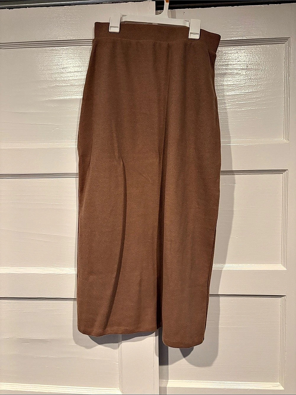 Old Navy Rib-Knit Midi Skirt in Brown, Size Small